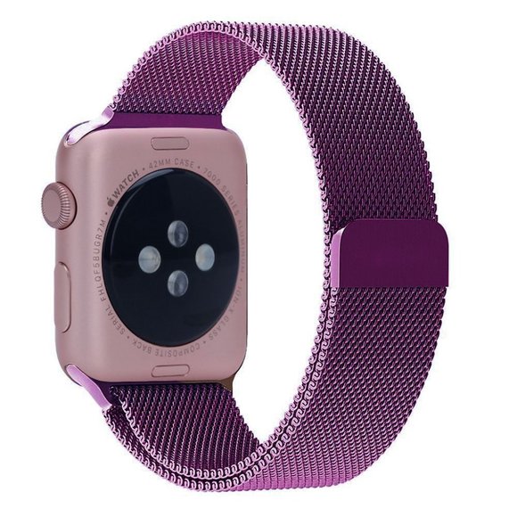 Milanese Magnetic Loop Band For Apple Watch 6 5 4 3 2 1 - Purple - Picture 1 of 4